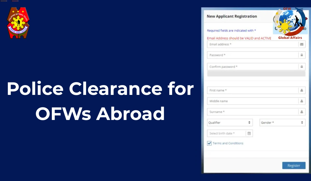 Police Clearance for OFWs Abroad