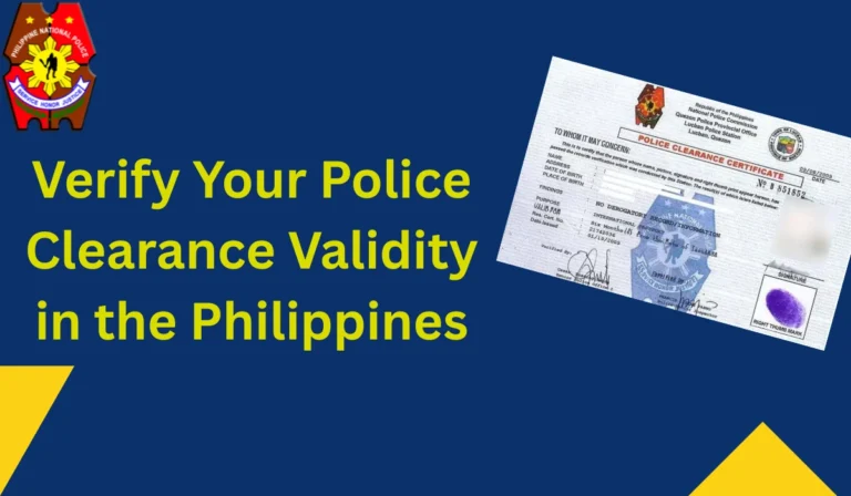 Police Clearance Validity
